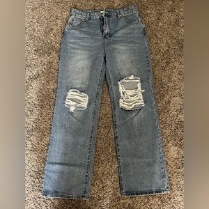 Straight leg jeans